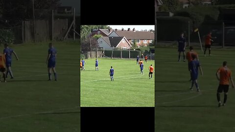 Off The Post! | Grassroots Footballer Hits Woodwork After Brilliant Shot #shorts