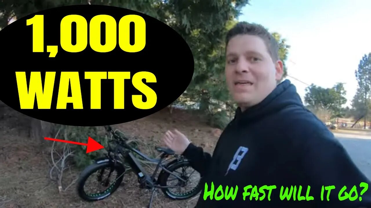 What's the 1000 watt electric bike top speed?