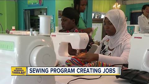 Non-profit prepares women to work through sewing