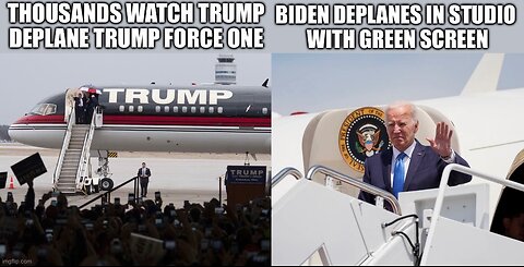 Trump uses Boeing 757 Before and After Presidency - Joe Biden rarely ever seen with entire plane