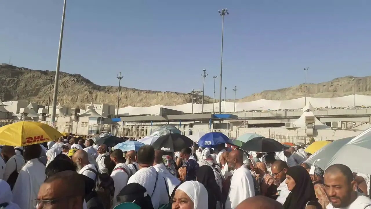 Hajj Day 3: going to jamarat for rami #jamarat #hajj