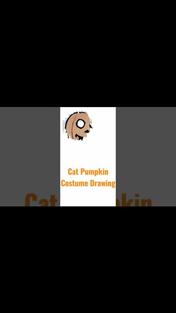 Cat Pumpkin Costume Drawing Timelapse #halloween #halloween2022