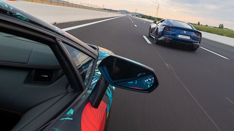 Lamborghini Huracan Vs Ferrari in Europe.