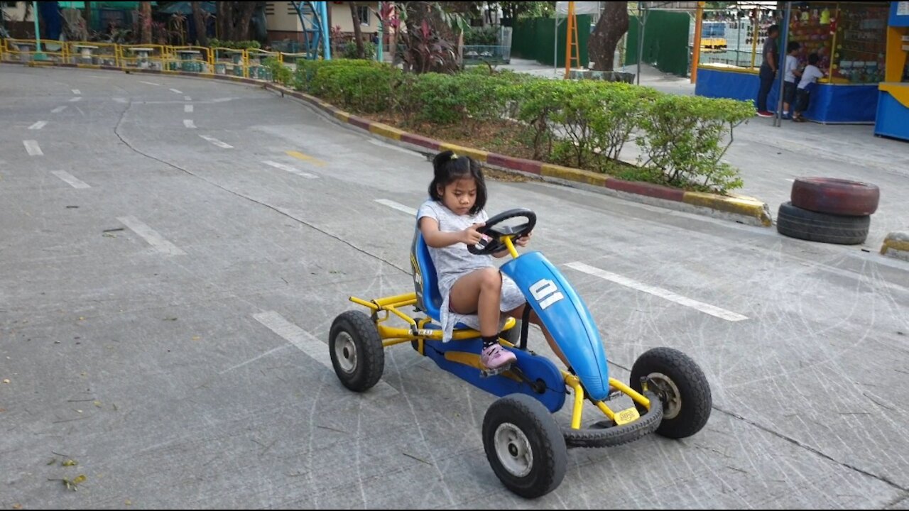 Atara Riding Go Kart @ Age 5