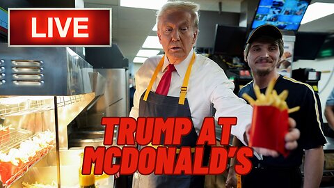 LIVE: Donald Trump Working At McDonalds