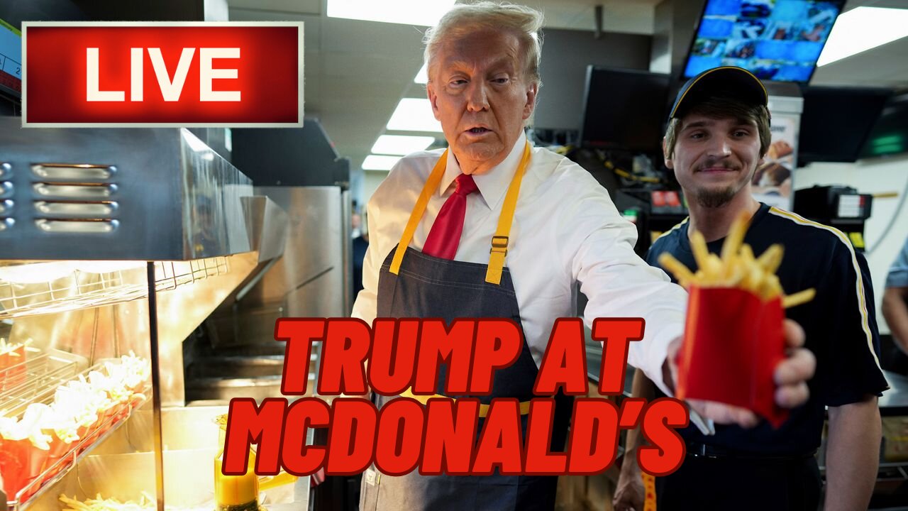 LIVE: Donald Trump Working At McDonalds