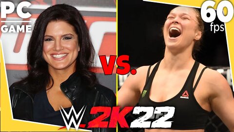 WWE 2K22 | RONDA ROUSEY V GINA CARANO! | Requested Backstage Brawl [60 FPS PC]