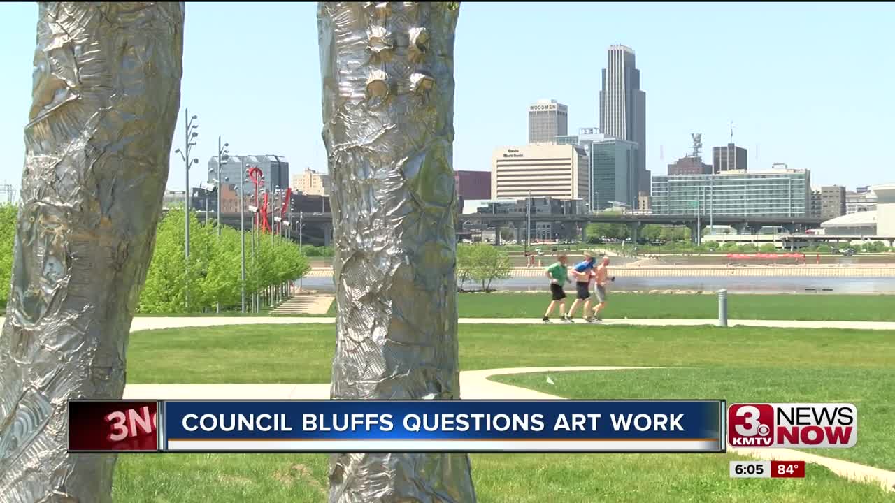 Council Bluffs asks for explanation and who paid for sculpture at River's Edge Park