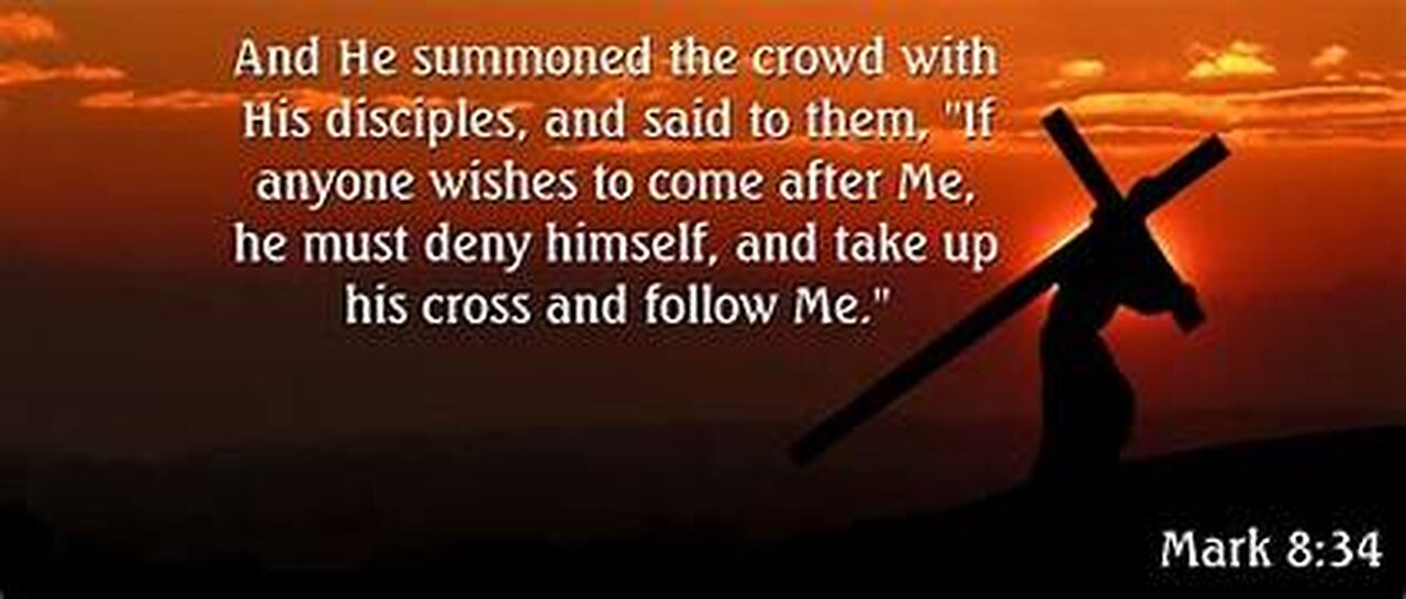 Mark 8: 1 -38 Whoever is ashamed off me to others, I also will be ashamed of them to my Father.