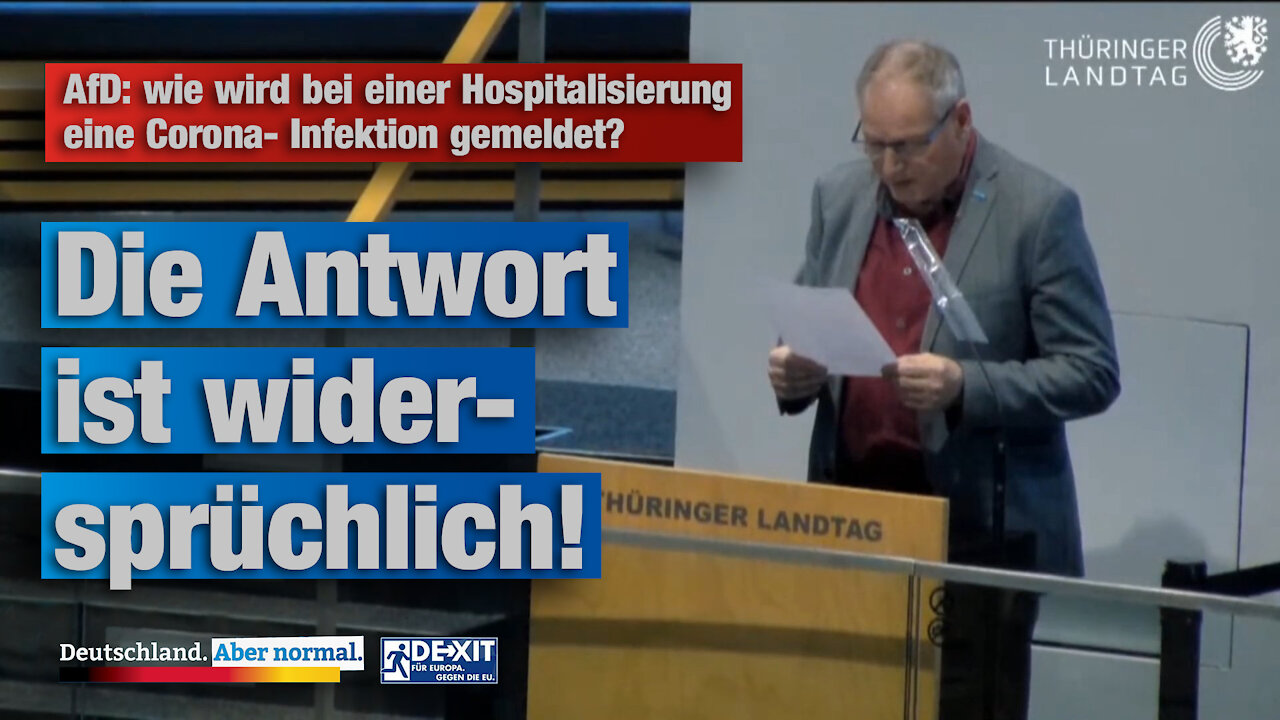 AfD wie wird bei einer Hospitalisierung eine Corona- Infektion gemeldet?