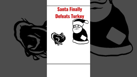 Santa Finally Defeats Turkey to Take Over Holidays #christmas #santa #holidays
