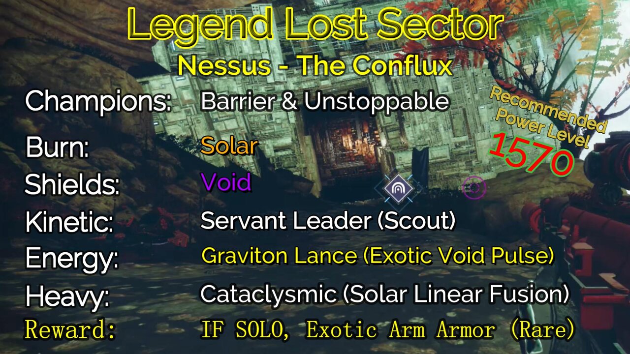 Destiny 2 Legend Lost Sector: Nessus - The Conflux on my Warlock 10-20-22