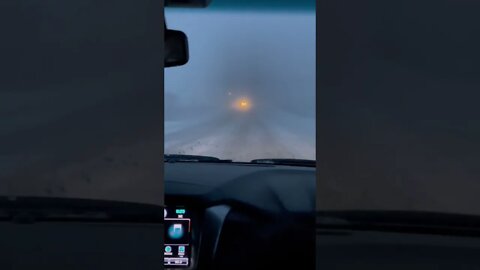 Driving in a blizzard