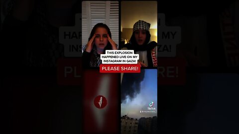 Israeli air strikes hit a residential area during the instagram live by a Gaza resident