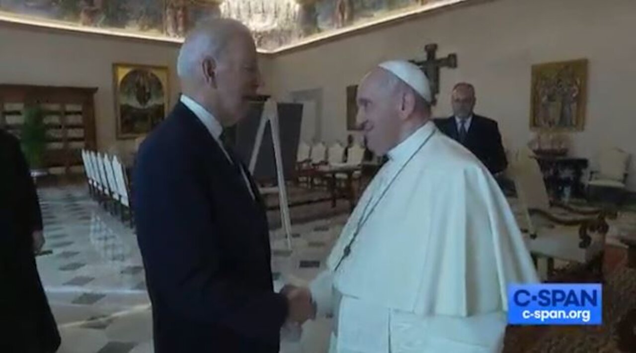 Biden's encounter with the Pope