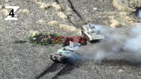 A Russian BMP was shot down, the crew was evacuated