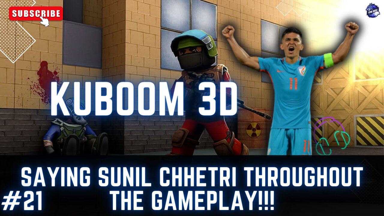 BGMI - SAYING SUNIL CHHETRI THROUGHOUT THE GAMEPLAY | KUBOOM I GAMEPLAY | @lone_wolf_plays 