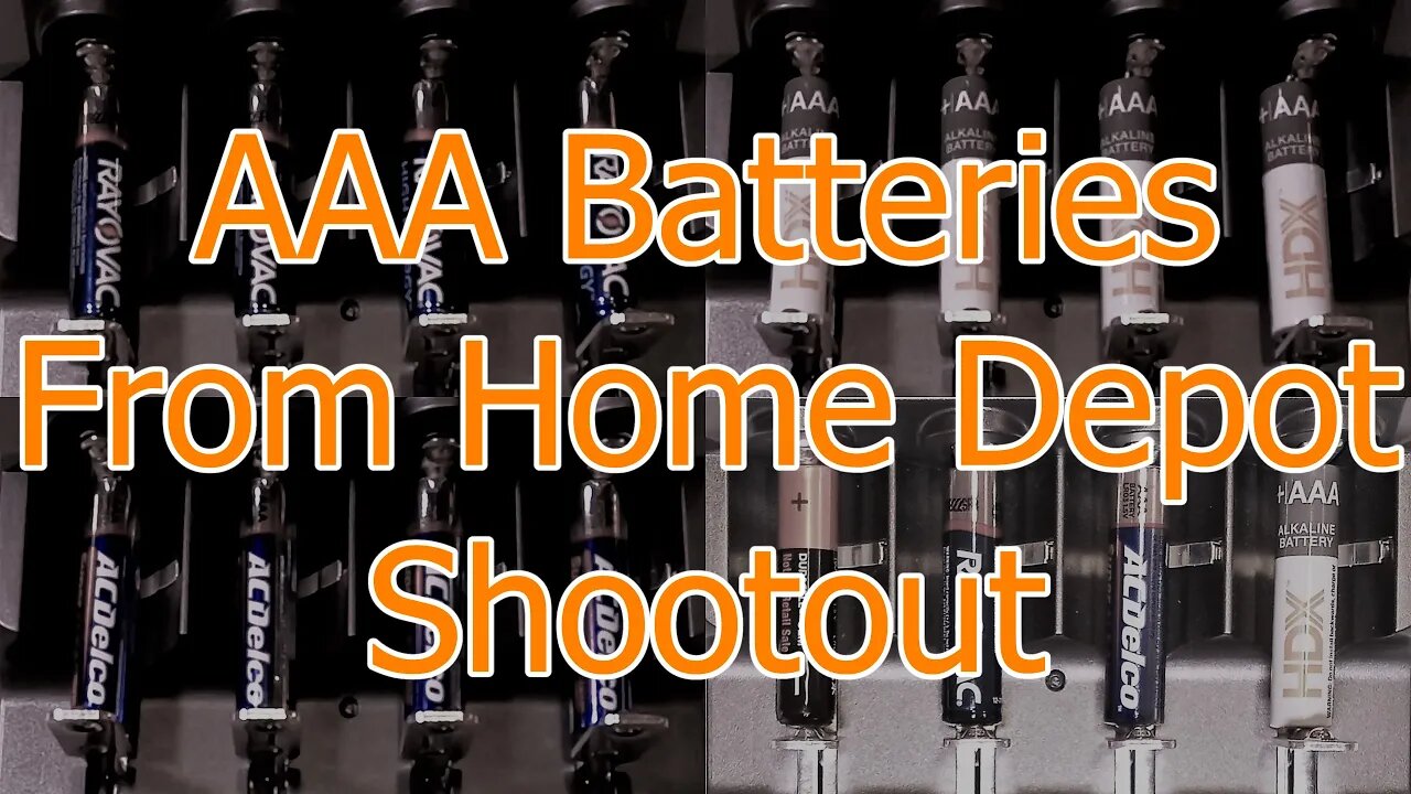 Alkaline AAA Batteries From Home Depot - Comparison Test