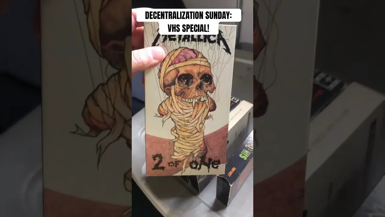 DECENTRALIZATION SUNDAY : All-VHS cassette special! #vhs #vhstapes #metallica #sundayspecial #analog