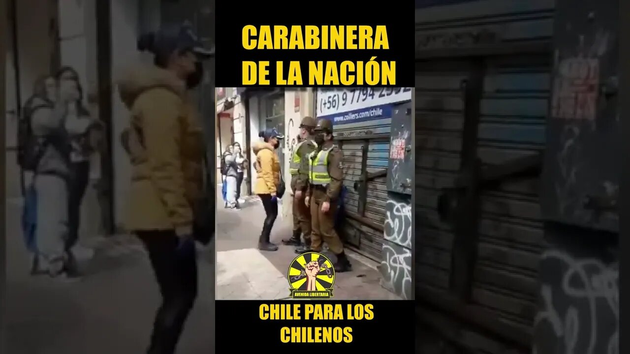 #shorts #carabineros de #Chile ilustrando a ilegales