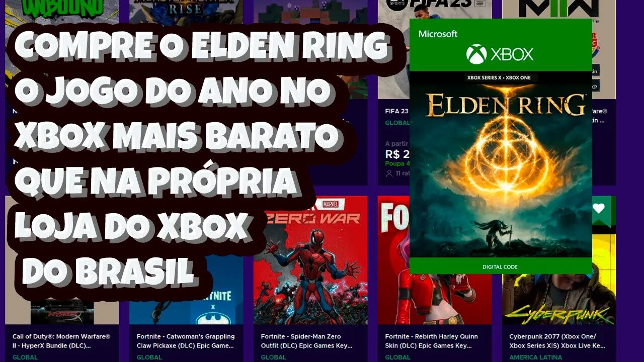 Compre o Elden Ring o Jogo do Ano de 2022 no Xbox, Mais Barato que na Própria Loja do Xbox Brasil