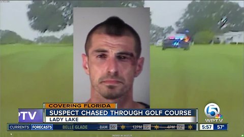 Suspect chased through Florida golf course