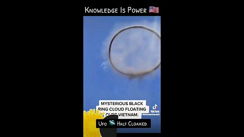 MYSTERIOUS BLACK RING CLOUD FLOATING OVER VIETNAM!