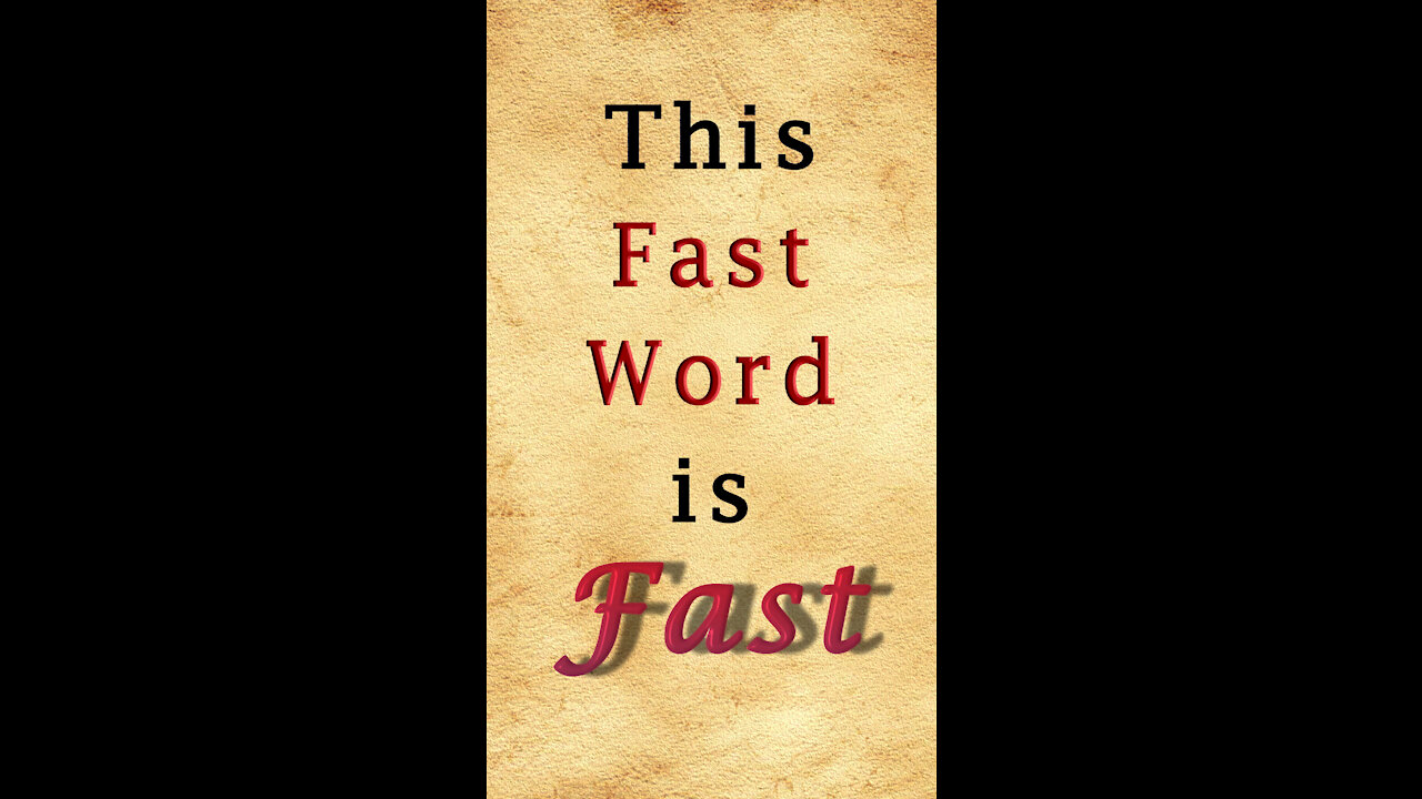 Fast Word - Fast