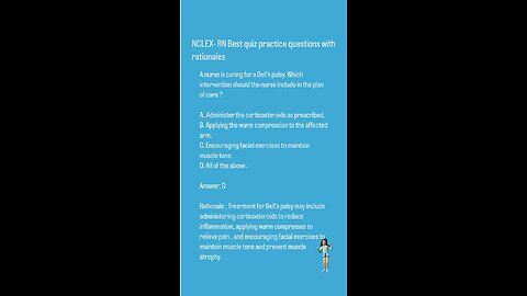 NCLEX-RN Professional standard quiz questions with rationals