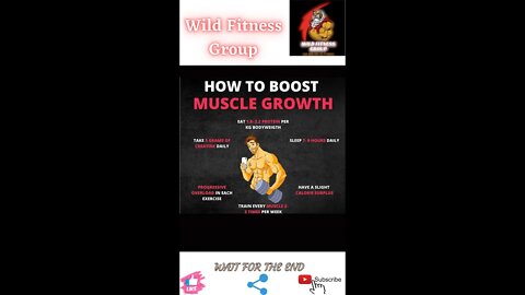 🔥How to boost muscle growth🔥#shorts🔥#viralshorts🔥#fitnessshorts🔥#wildfitnessgroup🔥
