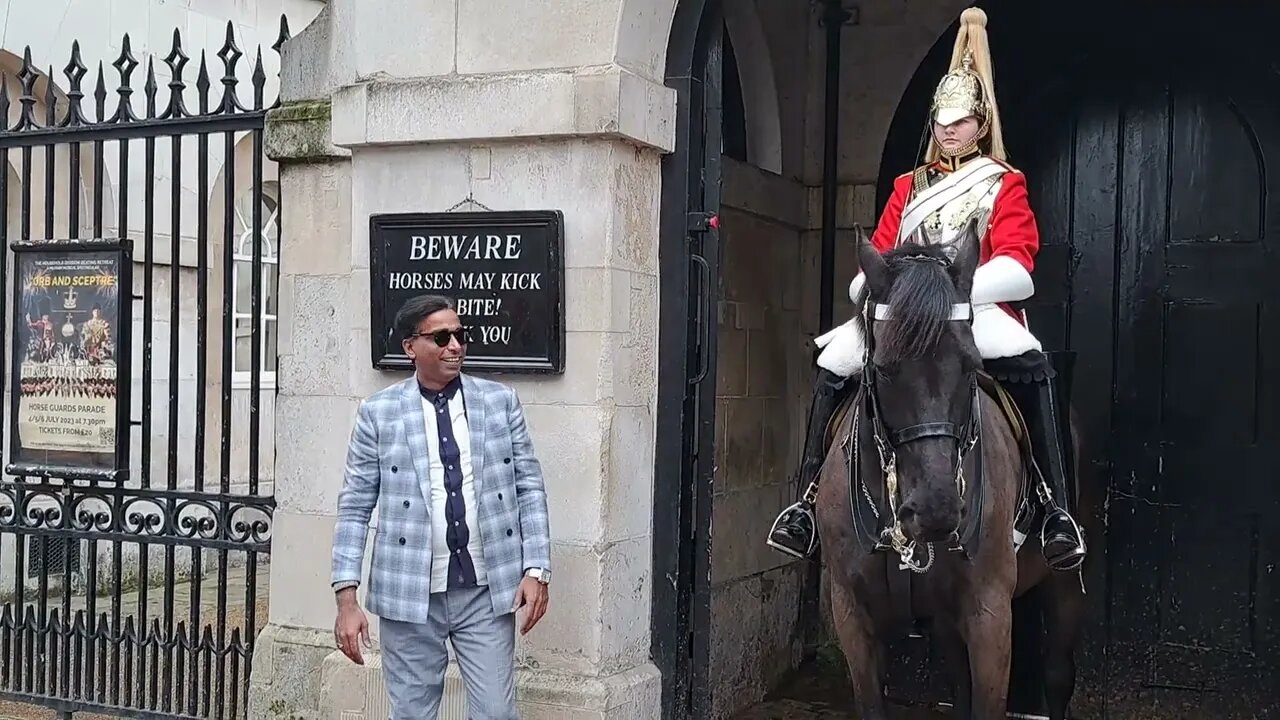 The Horse is telling no #horseguardsparade