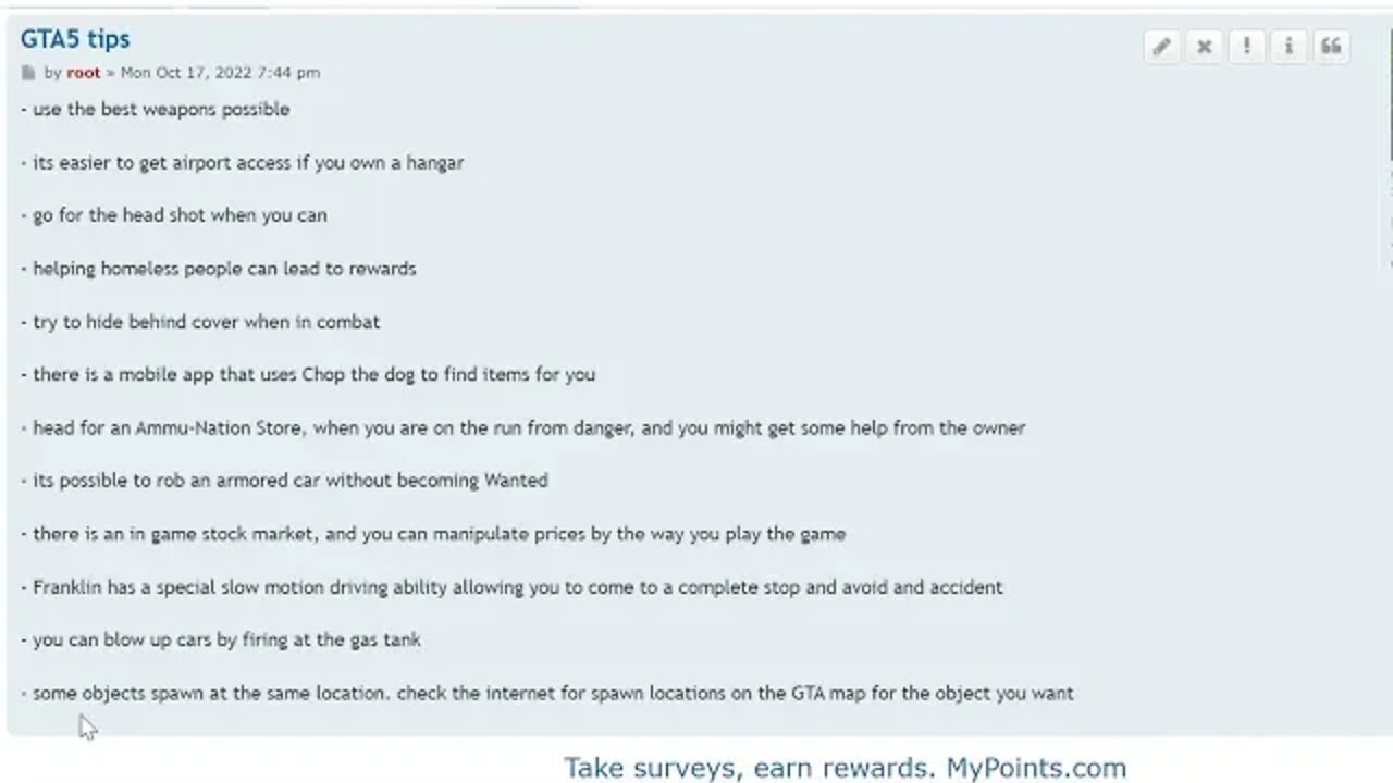 GTA5 Tips