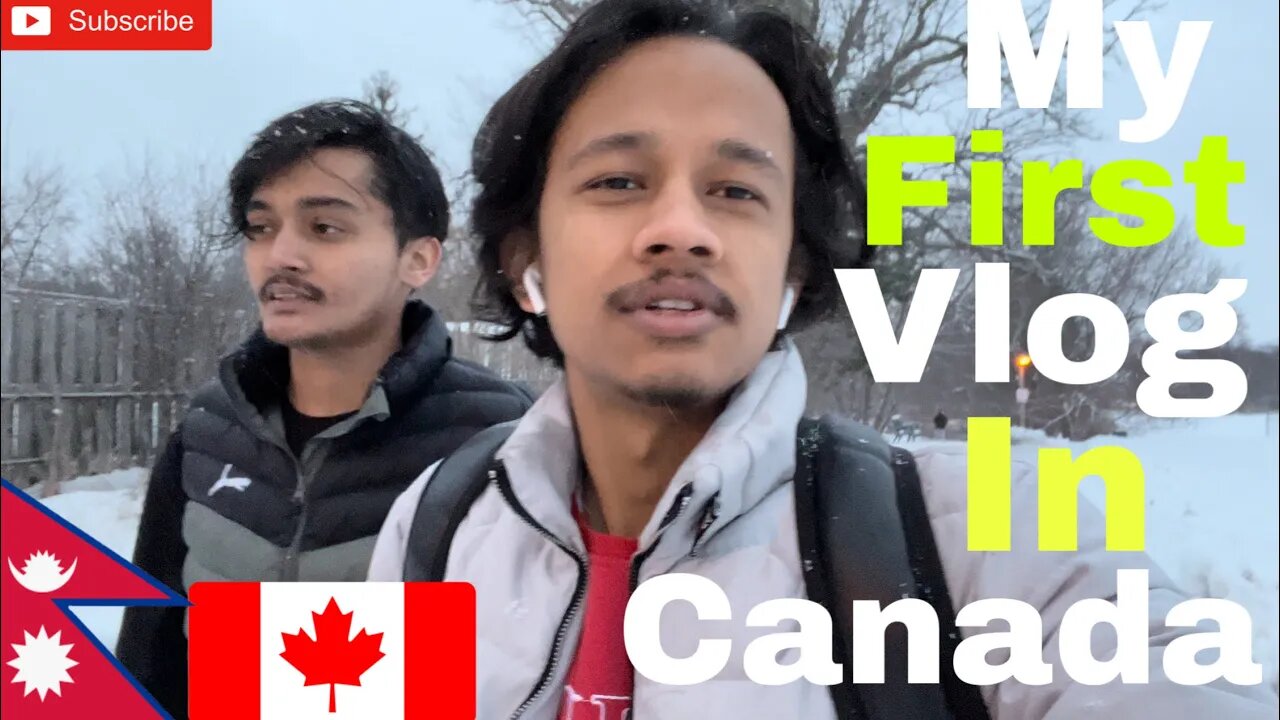 MY FIRST VLOG IN CANADA | INTERNATIONAL STUDENT IN CANADA | NEPAL TO CANADA |