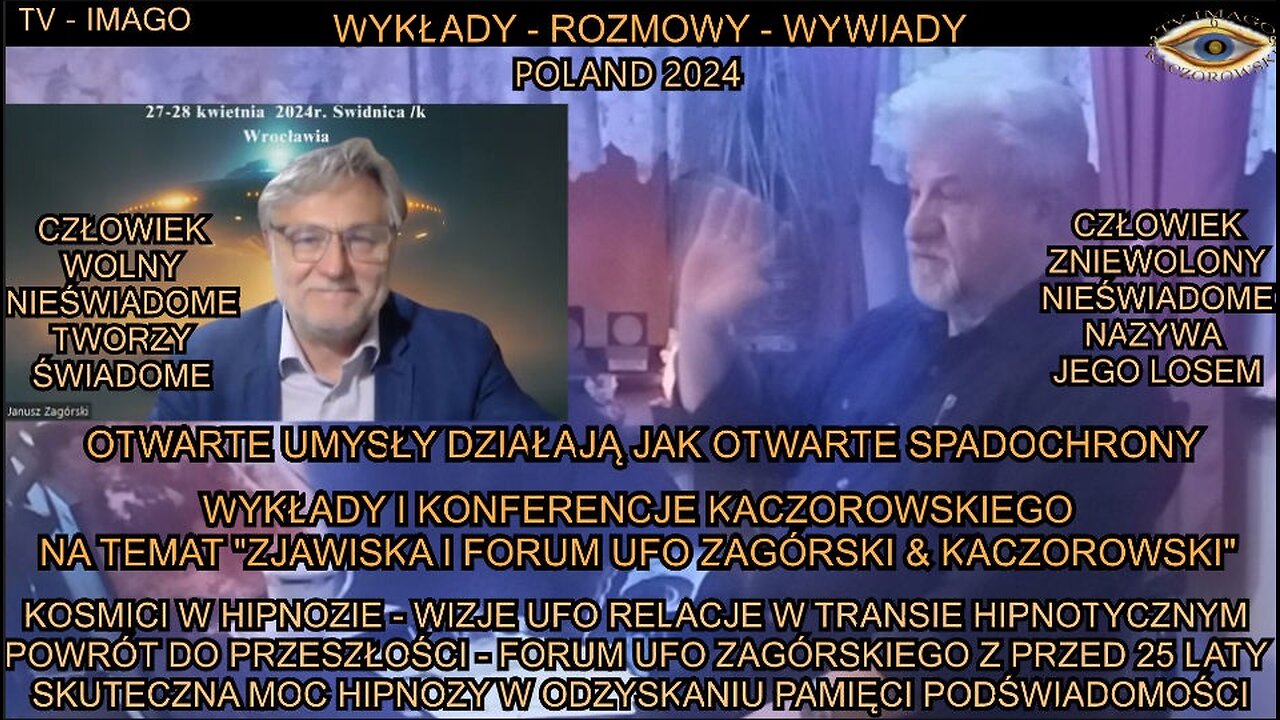 KOSMICI W HIPNOZIE - WIZJE UFO RELACJE W TRANSIE HIPNOTYCZNYM,POWRÓT DO PRZESZŁOŚCI - FORUM UFO ZAGÓRSKIEGO Z PRZED 25 LATY,SKUTECZNA MOC HIPNOZY W ODZYSKIWANIU PAMIĘCI PODŚWIADOMOŚCI/TV IMAGO 2024