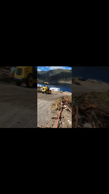 Plowing our new gravel road 🚜 #Plowing #steamroller