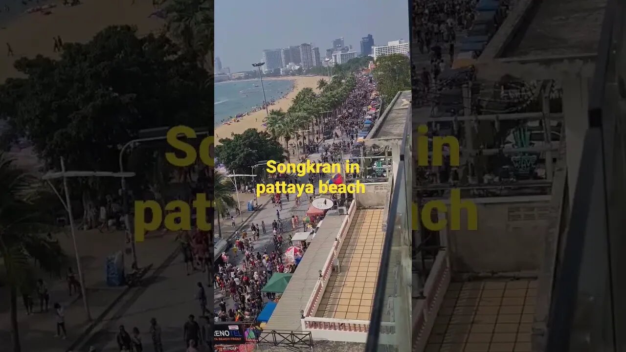Songkran in pattaya beach 🙃 #shortsvideo #pattaya #video #shorts