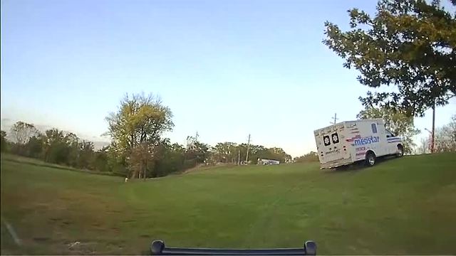 Watch Macomb deputies chase stolen ambulance from hospital across open field