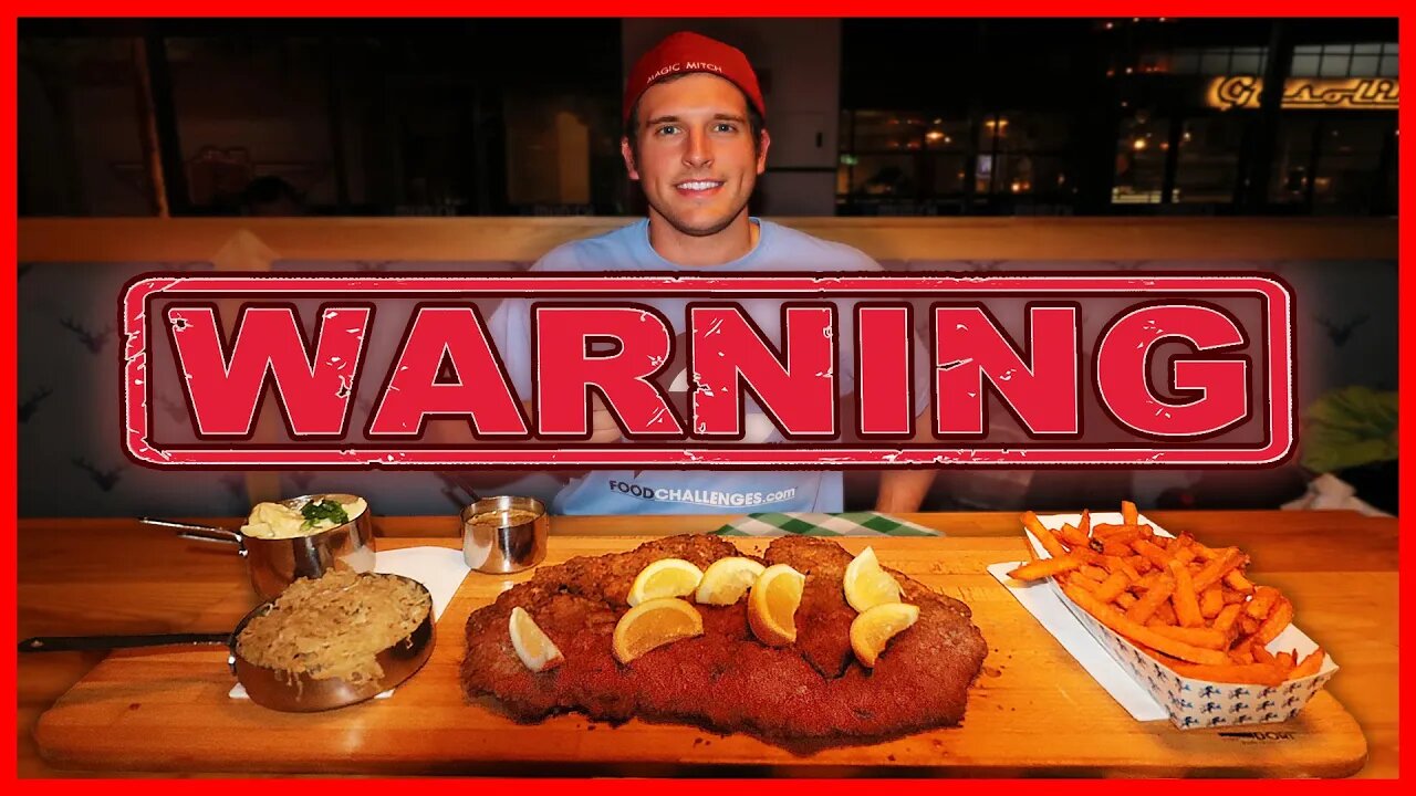 A SCARY CLOSE CALL DURING THIS VEAL SCHNITZEL CHALLENGE!