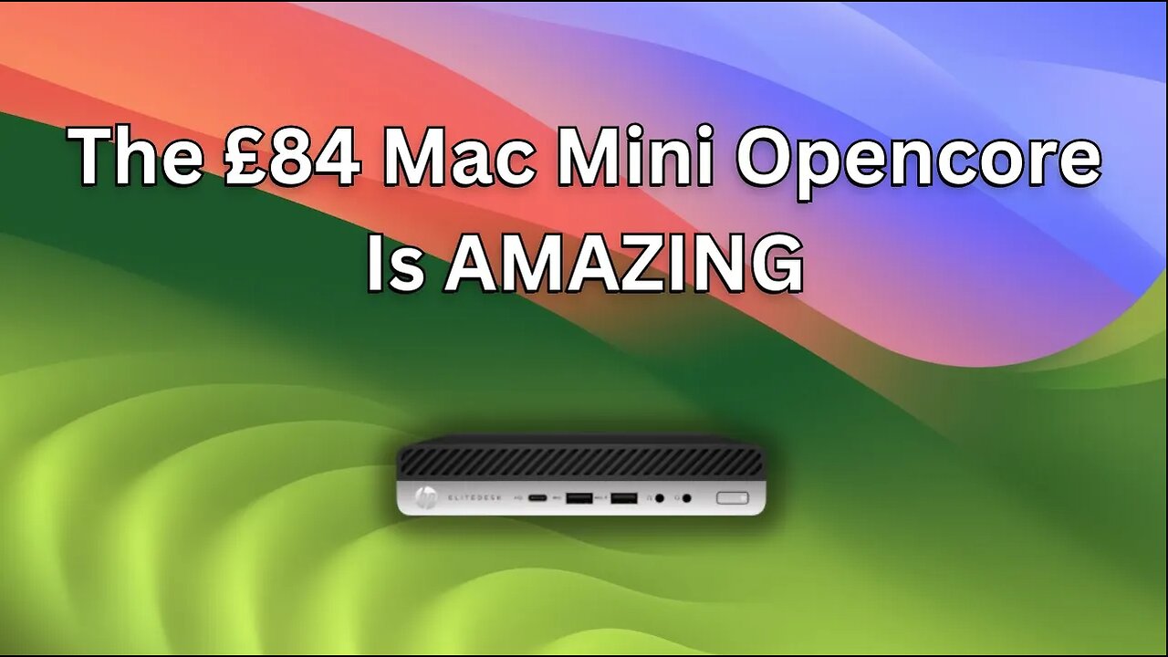 HP G4 The £84 Mac Mini Sonoma is AMAZING !! FREE EFI