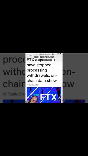 BREAKING FTX HALTED WITHDRAWALS (Bitcoin $19,000)