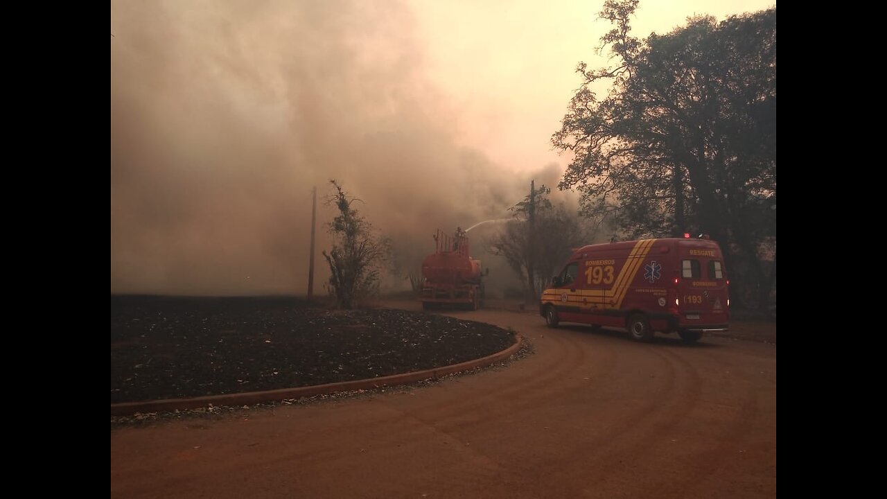 Fogo criminoso interior de Sao Paulo