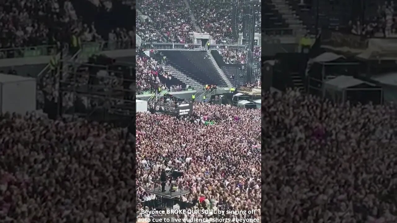 Beyonce BREAK MY SOUL by singing off auto cue to live audience #shorts #beyonce #breakmysoul