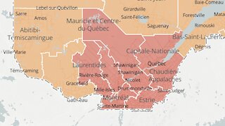 Voici les régions en zone rouge au Québec avec le moins de nouveaux cas actuellement