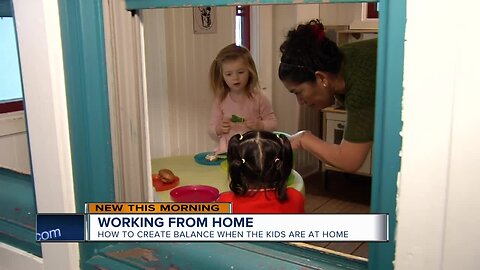 How to balance working from home with kids