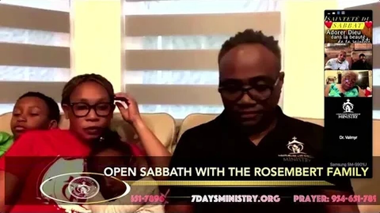 SAINTETÉ DU SABBAT|| OPENING SABBATH TOGETHER || 6-9-23 || ROSEMBERT FAMILY