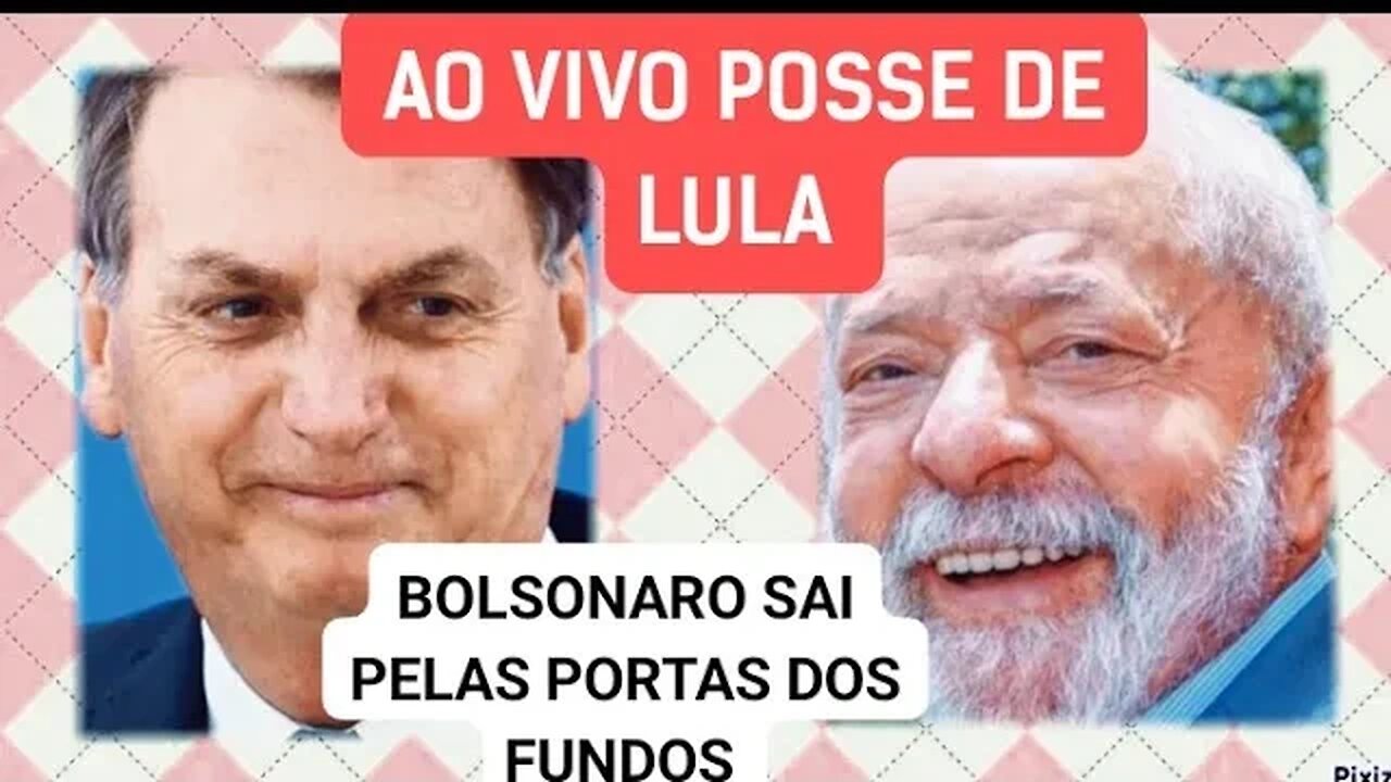 Enquanto o Lula toma posse e sobe a rampa do palácio bolsonaro sai pela porta do fundos
