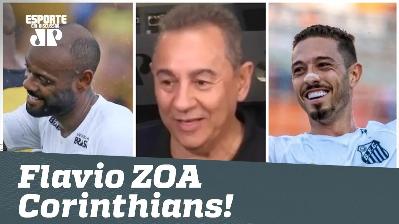 Flavio ZOA Corinthians e dispara: "o Santos ganha torneio internacional!"