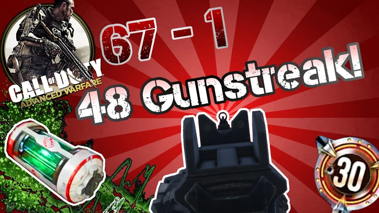 Advanced Warfare: 48 Gunstreak! *SOLO* 67 - 1 Domination! + (Key Tips)!