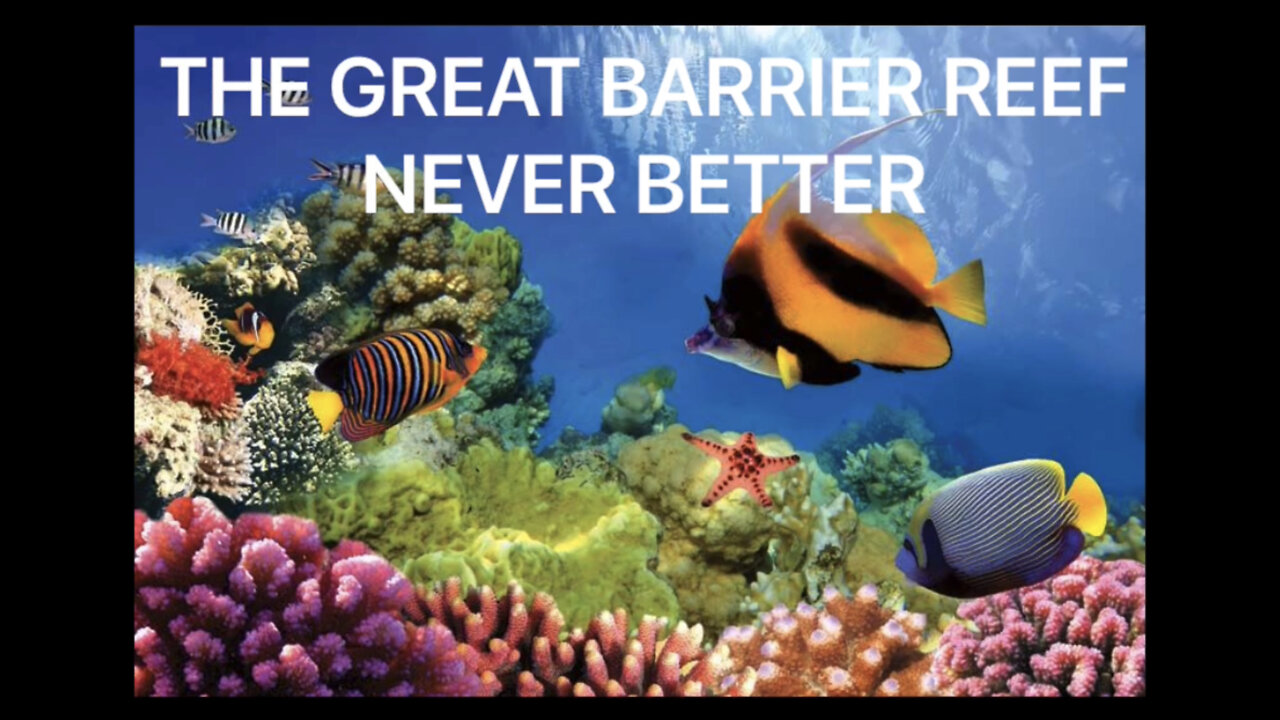 Climate Change ? THE GREAT BARRIER REEF : NEVER BETTER