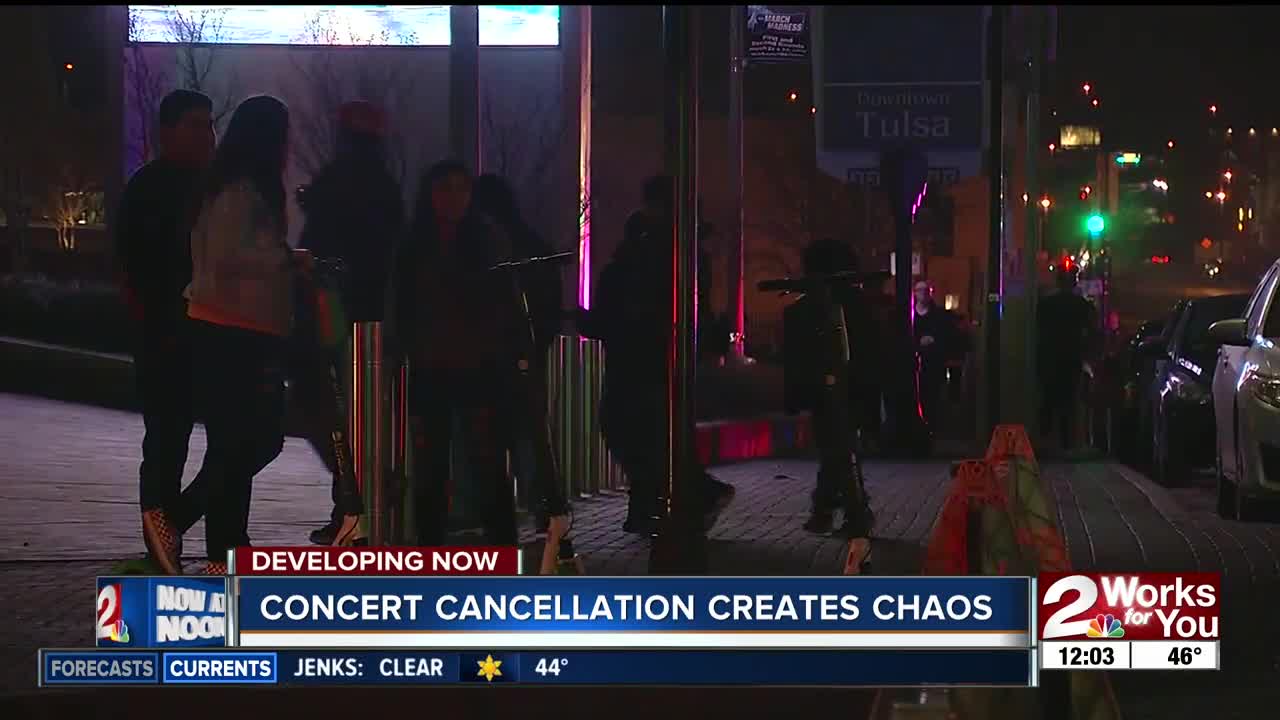 Concert cancellation creates chaos